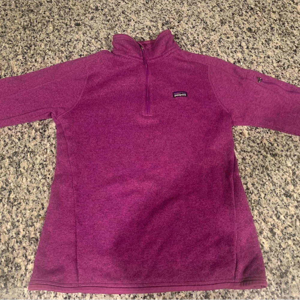 Patagonia Quarter Zip Magenta/Pink Color